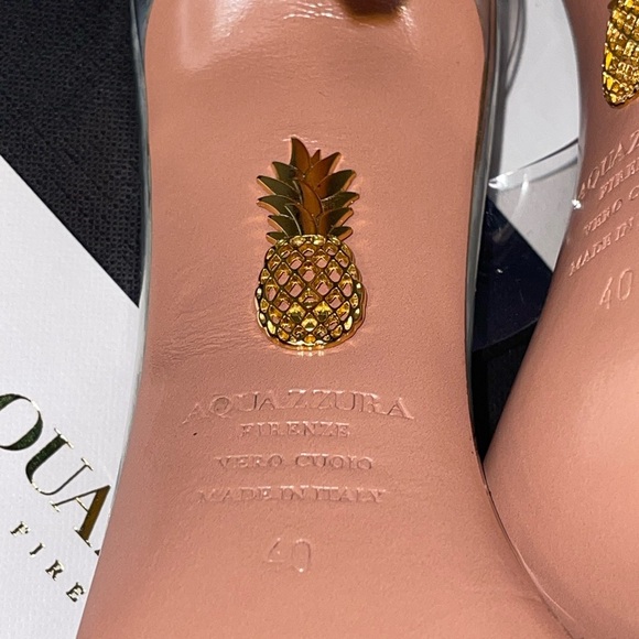 Aquazzura So Nude Plexi Sandal 105  size 40 - Picture 12 of 14